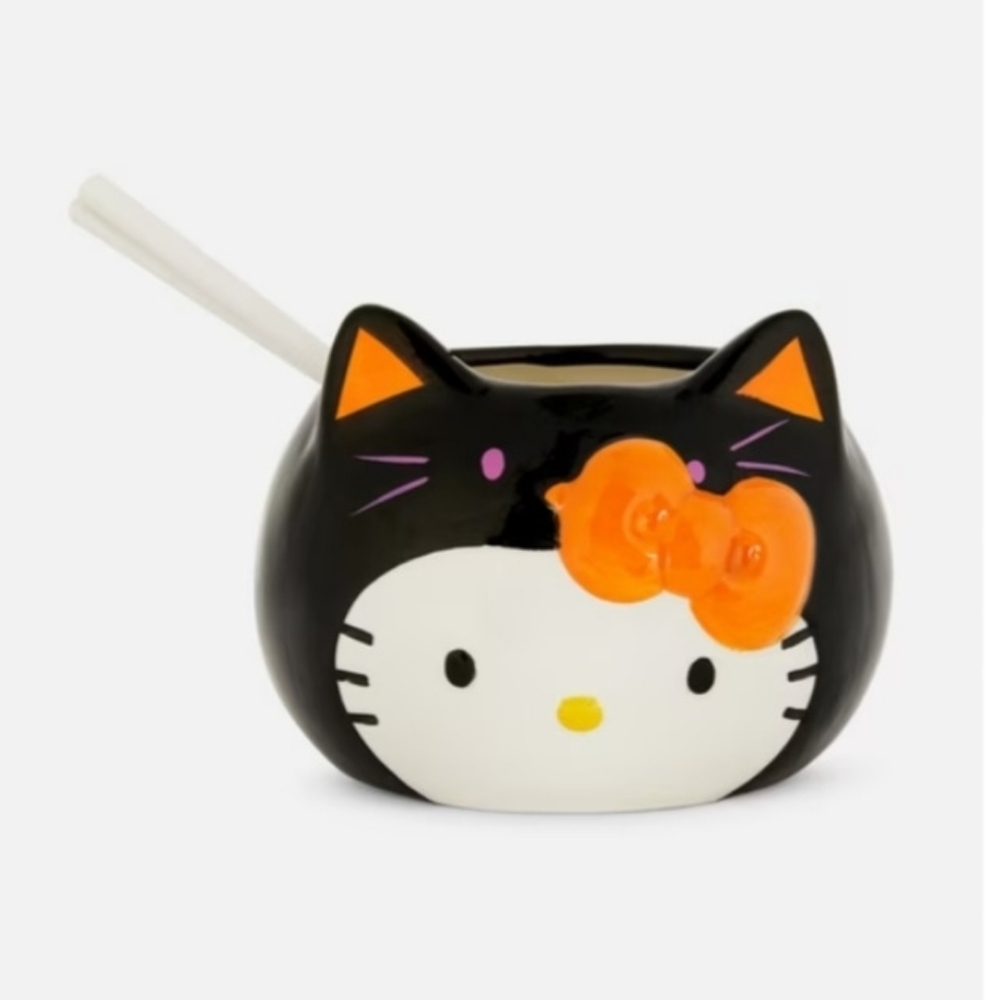 Halloween Hello Kitty Ramen Bowl With Chopsticks